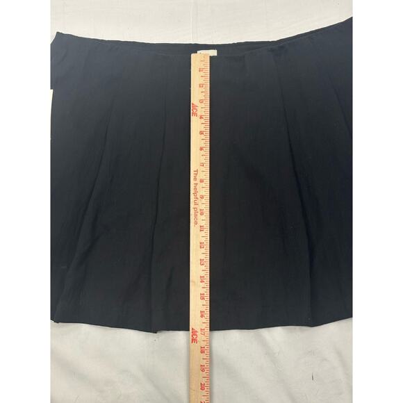 NWT A New Day Plus Size Black Hi Rise Pleated Mini Skort Size 17 Academia Goth - Picture 5 of 9